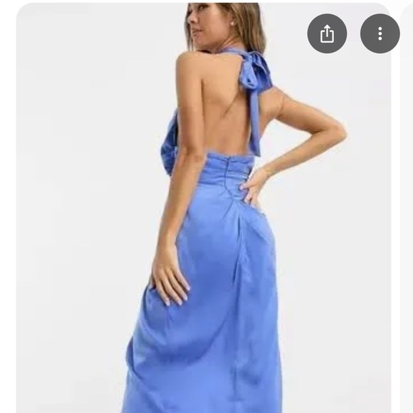 ASOS Blue Backless Dress - Picture 2 of 8